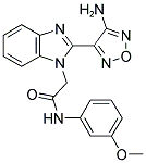 2-[2-(4-AMINO-1,2,5-OXADIAZOL-3-YL)-1H-BENZIMIDAZOL-1-YL]-N-(3-METHOXYPHENYL)ACETAMIDE Struktur