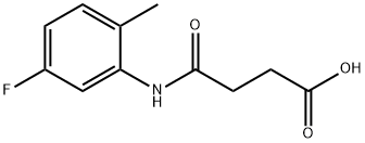 4-(5-FLUORO-2-METHYLANILINO)-4-OXOBUTANOIC ACID Struktur