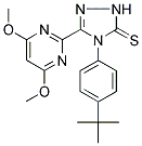 4-(4-TERT-BUTYLPHENYL)-3-(4,6-DIMETHOXYPYRIMIDIN-2-YL)-(1H)-1,2,4-TRIAZOL-5-THIONE Struktur