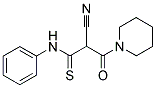 2-CYANO-3-OXO-N-PHENYL-3-PIPERIDIN-1-YLPROPANETHIOAMIDE Struktur