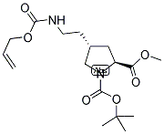 BOC-L-TRANSPRO(CH2CH2-NH-ALLOC)-OME Struktur