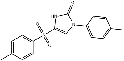 1-(4-METHYLPHENYL)-4-[(4-METHYLPHENYL)SULFONYL]-1,3-DIHYDRO-2H-IMIDAZOL-2-ONE Struktur