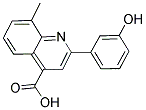 2-(3-HYDROXY-PHENYL)-8-METHYL-QUINOLINE-4-CARBOXYLIC ACID Struktur