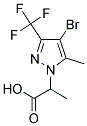 2-(4-BROMO-5-METHYL-3-TRIFLUOROMETHYL-PYRAZOL-1-YL)-PROPIONIC ACID Struktur