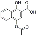 4-(ACETYLOXY)-1-HYDROXY-2-NAPHTHOIC ACID Struktur