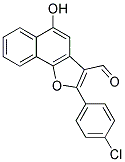 2-(4-CHLOROPHENYL)-5-HYDROXYNAPHTHO[1,2-B]FURAN-3-CARBALDEHYDE Struktur