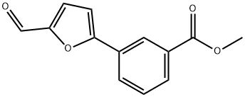 METHYL 3-(5-FORMYL-2-FURYL)BENZOATE Struktur