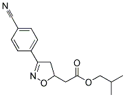 ISOBUTYL-3-(4-CYANOPHENYL)-4,5-DIHYDRO-5-ISOXAZOLE ACETATE Struktur