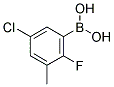 5-CHLORO-2-FLUORO-3-METHYLPHENYLBORONIC ACID Struktur