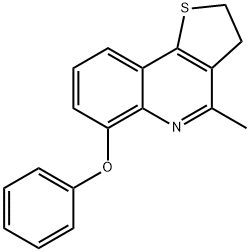 4-METHYL-2,3-DIHYDROTHIENO[3,2-C]QUINOLIN-6-YL PHENYL ETHER Struktur