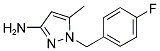 1-(4-FLUOROBENZYL)-5-METHYL-1H-PYRAZOL-3-AMINE Struktur