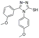 5-(3-METHOXYPHENYL)-4-(4-METHOXYPHENYL)-4H-1,2,4-TRIAZOLE-3-THIOL Struktur