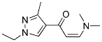 3-DIMETHYLAMINO-1-(1-ETHYL-3-METHYL-1H-PYRAZOL-4-YL)-PROPENONE Struktur