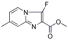 3-FLUORO-7-METHYL-2H-IMIDAZO[1,2-A]PYRIDINE-2-CARBOXYLIC ACID METHYL ESTER Struktur