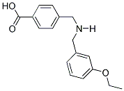 4-(((3-ETHOXYBENZYL)AMINO)METHYL)BENZOIC ACID Struktur