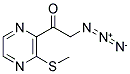 2-AZIDO-1-(3-METHYLSULFANYL-PYRAZIN-2-YL)-ETHANONE Struktur