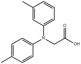 P-TOLYL-M-TOLYLAMINO-ACETIC ACID Struktur