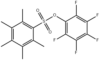 2,3,4,5,6-PENTAFLUOROPHENYL 2,3,4,5,6-PENTAMETHYLBENZENESULFONATE Struktur