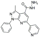 3-METHYL-1-PHENYL-6-PYRIDIN-3-YL-1H-PYRAZOLO[3,4-B]PYRIDINE-4-CARBOXYLIC ACID HYDRAZIDE Struktur