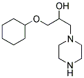 1-CYCLOHEXYLOXY-3-PIPERAZIN-1-YL-PROPAN-2-OL Struktur