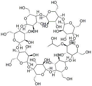 2-O-MONO-(2-HYDROXY)-PROPYL-GAMMA-CYCLODEXTRIN Struktur