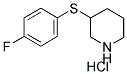 3-(4-FLUOROPHENYLSULFANYL)PIPERIDINE HYDROCHLORIDE Struktur