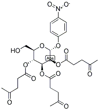 4-NITROPHENYL 2,3,4-TRI-O-LEVULINOYL-A-D-MANNOPYRANOSIDE Struktur