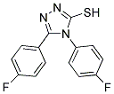 4,5-BIS(4-FLUOROPHENYL)-4H-1,2,4-TRIAZOLE-3-THIOL Struktur