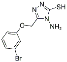 4-AMINO-5-[(3-BROMOPHENOXY)METHYL]-4H-1,2,4-TRIAZOLE-3-THIOL Struktur