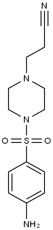 3-[4-(4-AMINO-BENZENESULFONYL)-PIPERAZIN-1-YL]-PROPIONITRILE Struktur