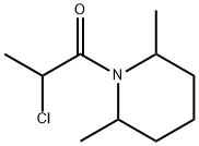 1-(2-CHLOROPROPANOYL)-2,6-DIMETHYLPIPERIDINE Struktur