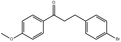 3-(4-BROMOPHENYL)-4'-METHOXYPROPIOPHENONE Struktur