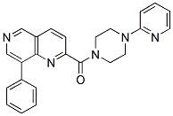 (8-PHENYL-[1,6]NAPHTHYRIDIN-2-YL)-(4-PYRIDIN-2-YL-PIPERAZIN-1-YL)-METHANONE Struktur