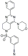 3-(4-MORPHOLIN-4-YL-2-PYRIDIN-3-YL-7,8-DIHYDRO-5H-PYRIDO[4,3-D]PYRIMIDINE-6-SULFONYL)-BENZONITRILE Struktur