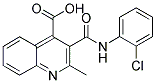 3-([(2-CHLOROPHENYL)AMINO]CARBONYL)-2-METHYLQUINOLINE-4-CARBOXYLIC ACID Struktur