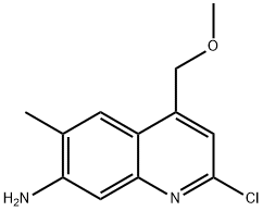 2-CHLORO-4-(METHOXYMETHYL)-6-METHYL-7-QUINOLINAMINE Struktur