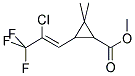 METHYL 3-((Z)-2-3,3,3-TRIFLUORO-1-PROPENYL)-2,2-DIMETHYLCYCLOPROPANECARBOXYLATE Struktur