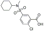 2-CHLORO-5-[[CYCLOHEXYL(METHYL)AMINO]SULFONYL]BENZOIC ACID Struktur