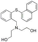 2-((2-HYDROXYETHYL)[2-(1-NAPHTHYLSULFANYL)BENZYL]AMINO)ETHANOL Struktur