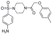 4-((4-[(4-METHYLPHENOXY)ACETYL]PIPERAZIN-1-YL)SULFONYL)ANILINE Struktur