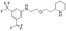 N-[2-2(2-PIPERIDYL)ETHER]-3,5-BIS(TRIFLUOROMETHYL)ANILINE Struktur