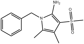 1-BENZYL-3-METHANESULFONYL-4,5-DIMETHYL-1H-PYRROL-2-YLAMINE Struktur