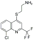 4-(2-AMINOETHYLTHIO)-8-CHLORO-2-(TRIFLUOROMETHYL)QUINOLINE Struktur