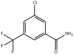 3-CHLORO-5-(TRIFLUOROMETHYL)BENZAMIDE Struktur