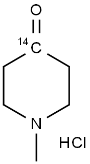 N-METHYL PIPERIDONE HYDROCHLORIDE, [CARBONYL-14C] Struktur