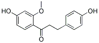 1-(4-HYDROXY-2-METHOXYPHENYL)-3-(4-HYDROXYPHENYL)-1-PROPANONE Struktur