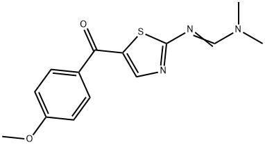 N'-[5-(4-METHOXYBENZOYL)-1,3-THIAZOL-2-YL]-N,N-DIMETHYLIMINOFORMAMIDE Struktur