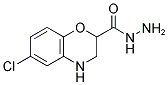 6-CHLORO-3,4-DIHYDRO-2H-BENZO[1,4]OXAZINE-2-CARBOXYLIC ACID HYDRAZIDE Struktur