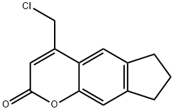 4-(CHLOROMETHYL)-7,8-DIHYDROCYCLOPENTA[G]CHROMEN-2(6H)-ONE Struktur