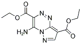 4-AMINO-PYRAZOLO[5,1-C][1,2,4]TRIAZINE-3,8-DICARBOXYLIC ACID DIETHYL ESTER Struktur